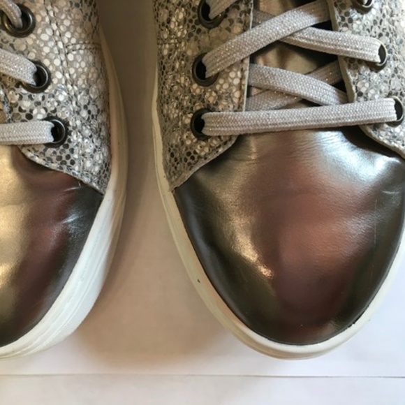 Mephisto snake print leather sneakers size 7-1/2 - Picture 6 of 9